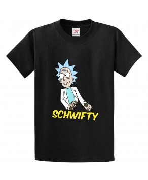 Schwifty Scientist Classic Unisex Kids and Adults T-Shirt for Animated Cartoon Fans